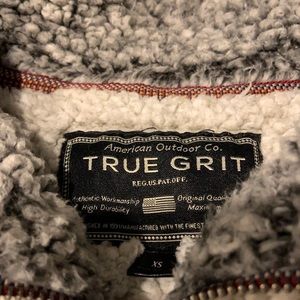Oversized quarter zip True Grit pullover